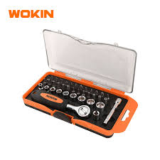 WOKIN 38 Pc Socket and Screw Bit set