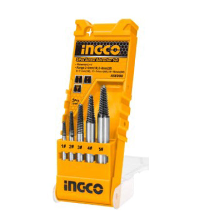 Ingco 5  piece screw  extractor