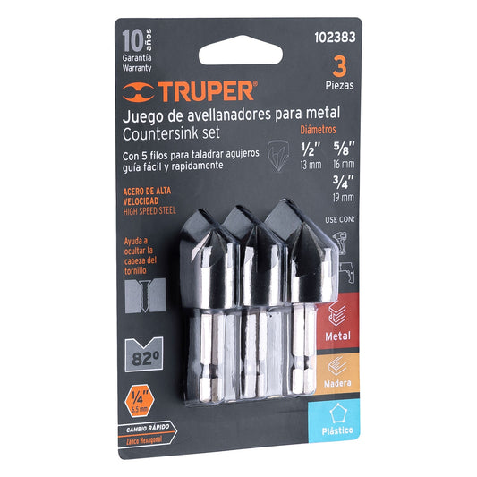 Truper Countersink set