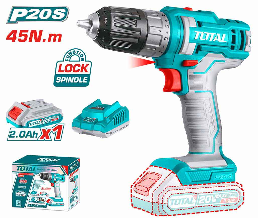 Total 20V cordless drill