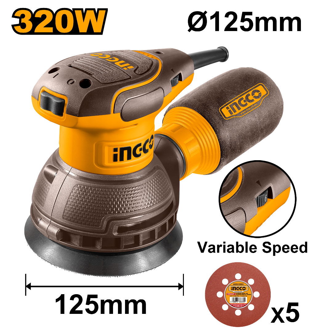 Ingco Rotary Orbital Sander 320w