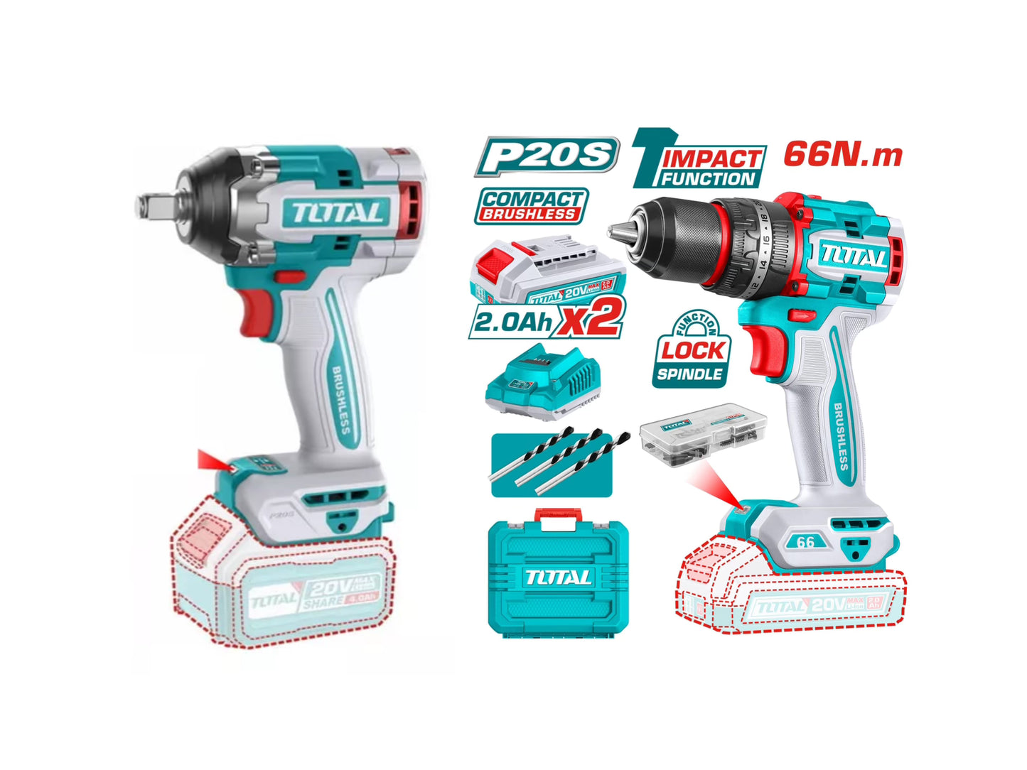 Total Impact drill and wrench combo