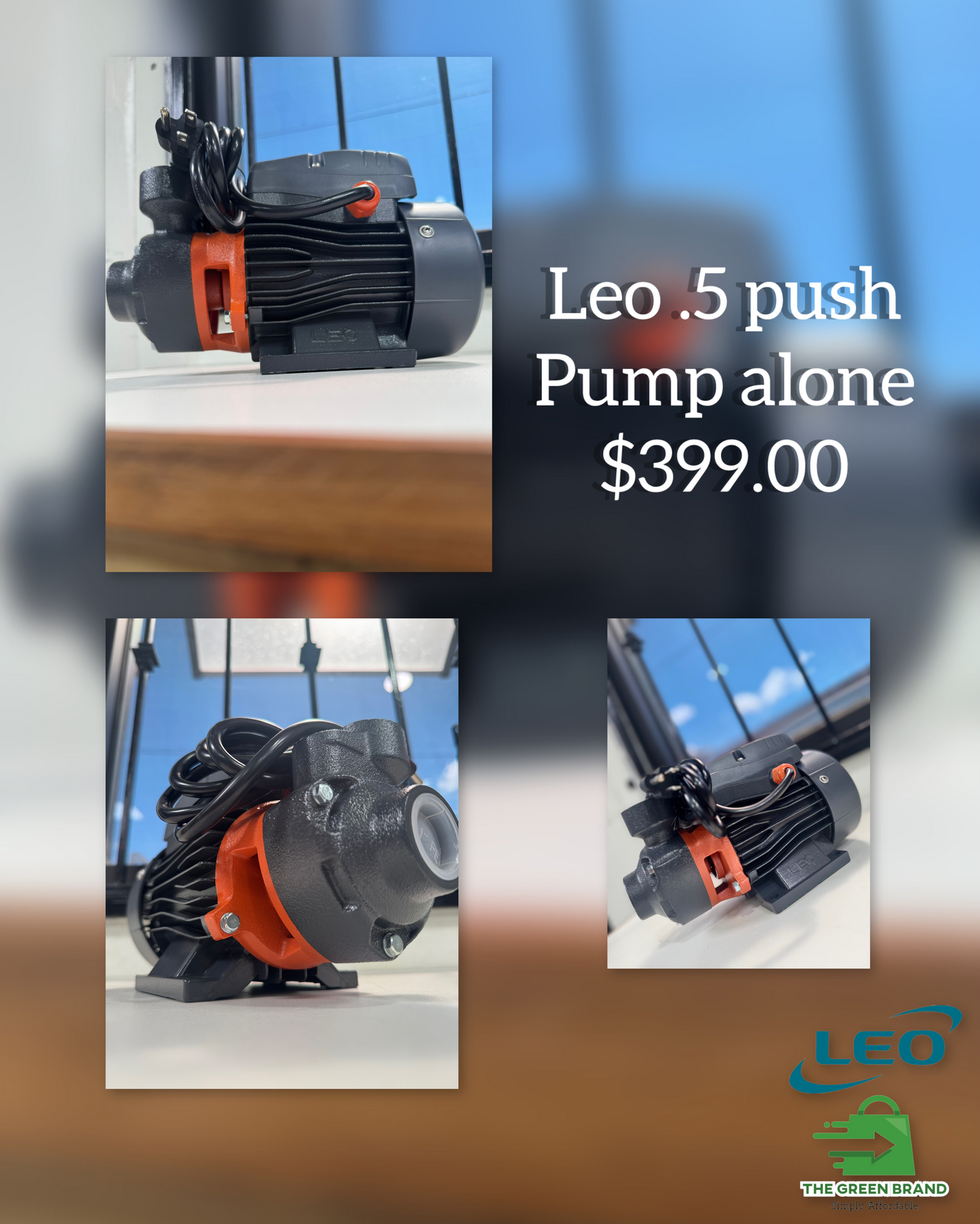 Leo .5hp electrical  pump