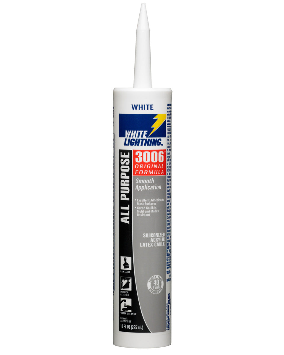 White lighting Acrylic Latex Caulk